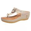 Summer Sandals Womens 2025 Big Size Platform Sandals Wedges Flip Flops Shoes Comfortable Slippers Ladies Non-Slip Open Pantuflas