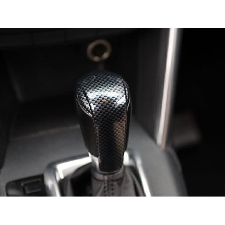 For Mazda CX-5 2013-2015 Carbon Fiber Center Console Gear Shift Knob Head Cover