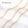 High Quality Spool Chains For DIY Necklace Bracelet Making Supplies 18K Gold Plated Metal O Shape 2.0mm Thin Chains Wholesale