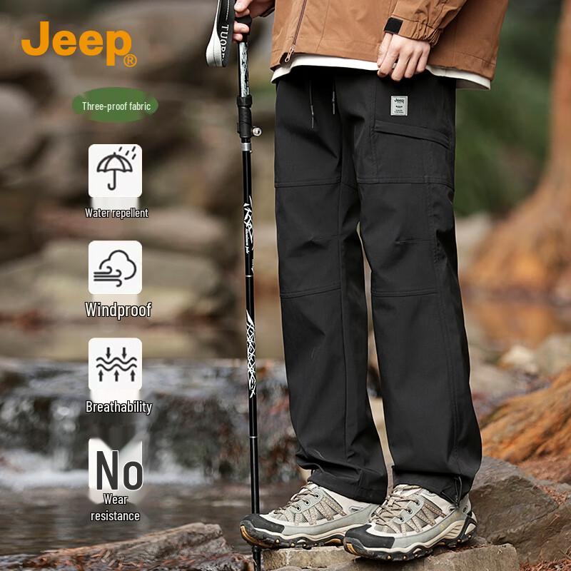 

Jeep Men s Outdoor Waterproof Straight-Leg Cargo Pants 4XL