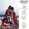 Atletico Madrid Customize Text Blanket Cozy Customizable Blanket Comfortable Throw For Nap Couch Sofa Picnics Four Seasons Universal