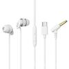 Soft Silicone Wired Headphones Noise Canceling Headset with Mic Wired Headset Earphones  in-Ear Use