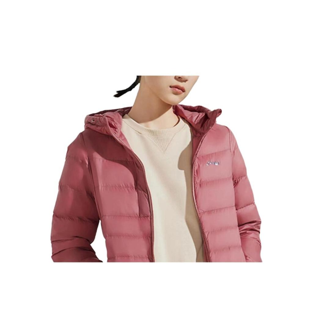 Li Ning Trainingsserie Logo Warme Atmungsaktive Daunenjacke Damenjacke Altrosa AYMR152-9
