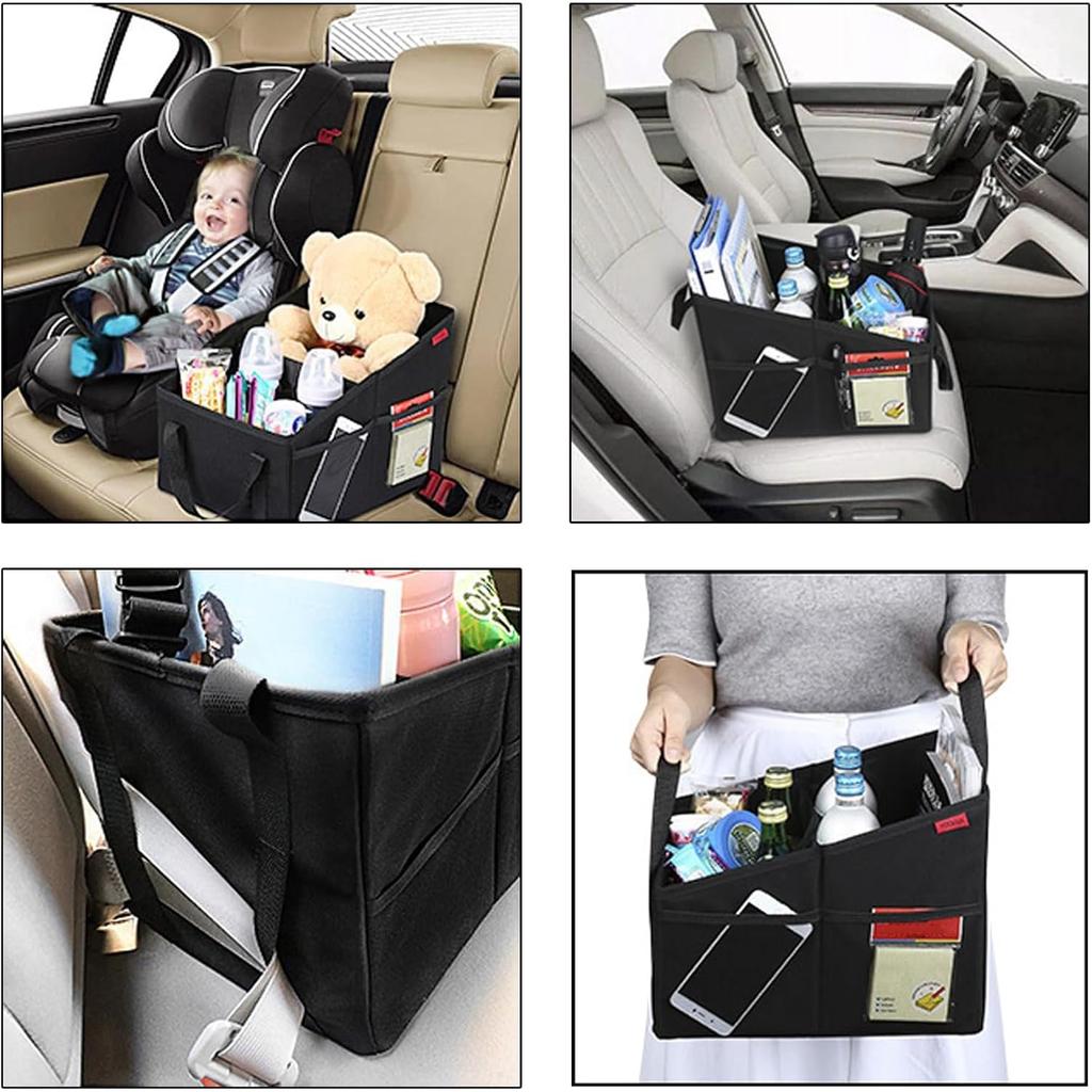 A savior for car interior Foldable car storage Fits in the trunk or as a seatback pocket for the passenger design offers large capacity for easy