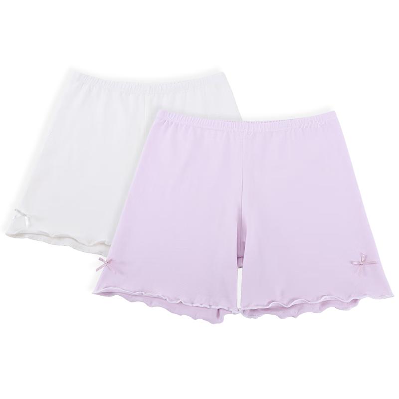 Hongdou Girls  Cotton Safety Shorts 2-Pack 140