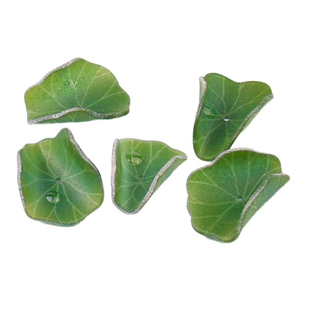 5 buc. Componente Bijuterii Nuferi Floare/Frunză Ornament Lucrat Manual Rășină Materiale Artizanale pentru Confecționarea Bijuteriilor și Artizanatului