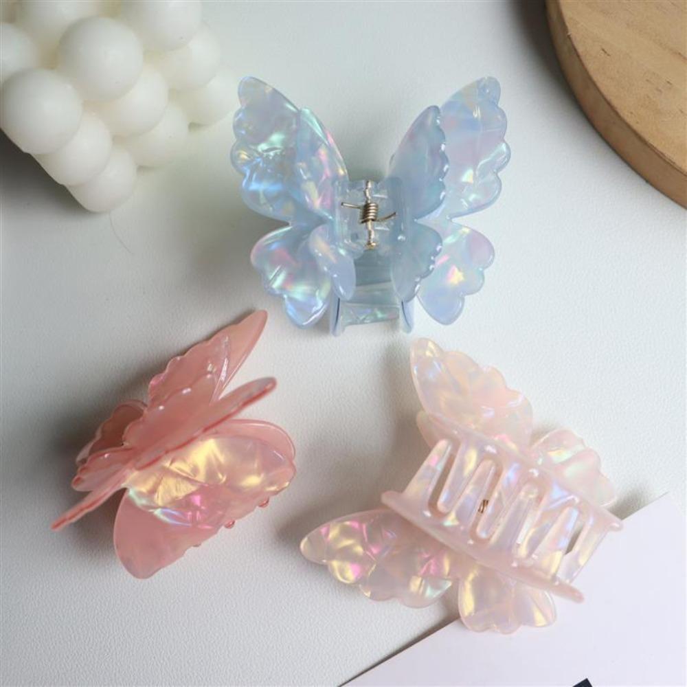 Pearlescent Hair Claw Acetate Claw Clip Sweet Style Shark Clip Beach Hair Decor