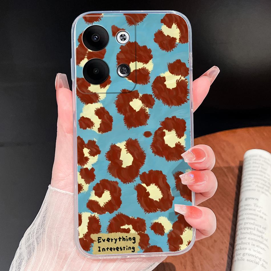 For Oppo Reno 9 Pro Plus 5G Phone Case Lovely Cartoon Soft TPU Transparent Silicone Lightweight Back Cover For Oppo Reno9 Funda