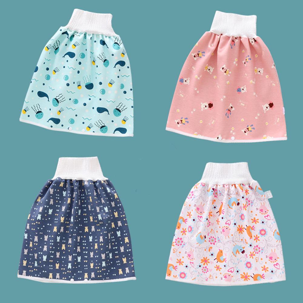 Sleeping Bed  Cherry Bear Cloud Nappy Shorts Waterproof Flower Diaper Leak-proof Baby Diaper Skirt Infant Training Pants