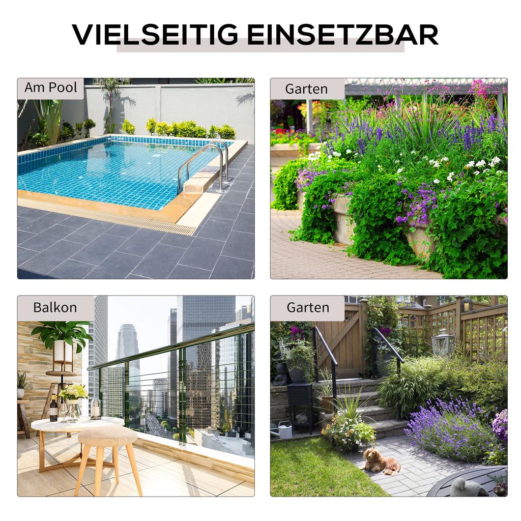 Side Table Made of Poly Rattan, Foldable, Coffee Table, Tray Balcony Table, Garden Table, Sofa Table, Tea Table, Garden Furniture