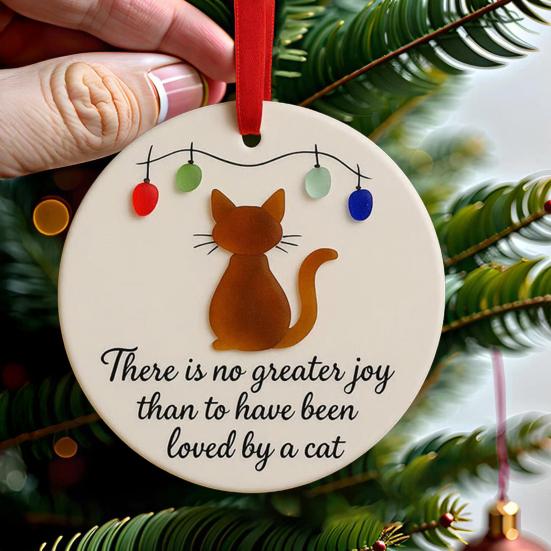Sea Glass Art Animal Ornament Handmade Seaglass Dog Cat Memorial Hanging Ornaments Christmas Tree Pendant Keepsake Gift