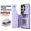 Luxury Mesh Leather Card Slots Wallet Case For Samsung Galaxy S26 Ultra S25 FE S24 S23 S22 Plus S21 FE A53 A54 A55 A56 A57 5G Card Holder Back Cover