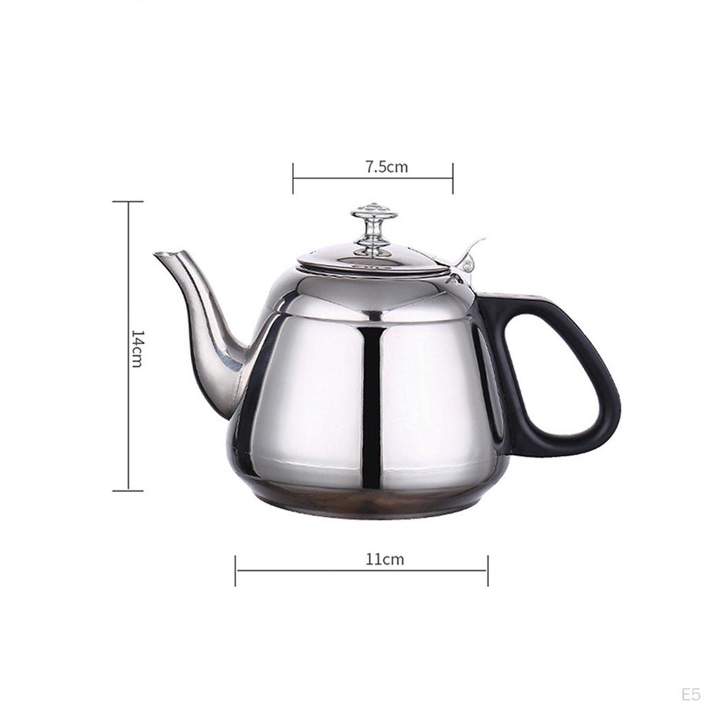 Stainless Steel Tea Kettle Stovetop Fast Boiling Heating Bas Teapot
