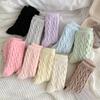 New Winter Japanese Fashion Solid Color Fluffy Socks for Girls Home Thick Cute Floor Socks Soft Warm Women Socks
