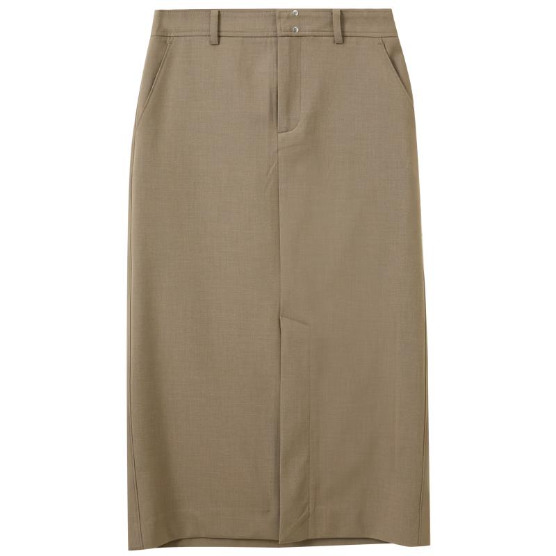 Sancai 2026 Summer High-Waist Straight Long Skirt L