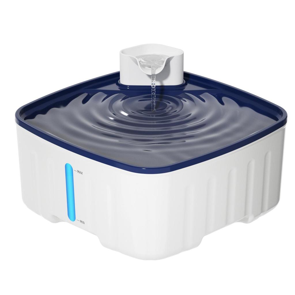 Ceramic Cat Water Fountain with Stainless Steel Circulation