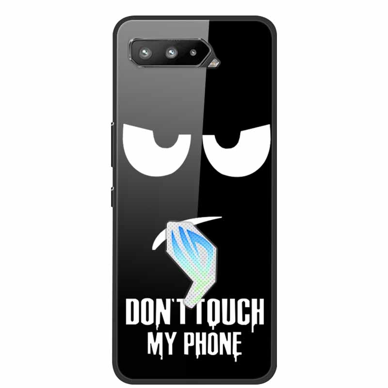 

Стеклянный чехол для Asus ROG Phone 2 ZS660KL, чехол из твердого закаленного стекла, задняя крышка для телефона Asus ROG Phone 5 ROG Phone 3, чехол Funda ROG Phone 3