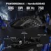 MAMBASNAKE M5 Ultra Carbon Fiber Wireless Gaming Mouse, Ultra-Lightweight At 39g±3g (PAW3950MAX), Wireless 8000Hz, 2.4gBluetoothUSB-C, Nordic52840
