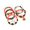 5 Halloween bead bracelets, multiple sets, drip oil little devil pumpkin pendant, soft ceramic bracelet