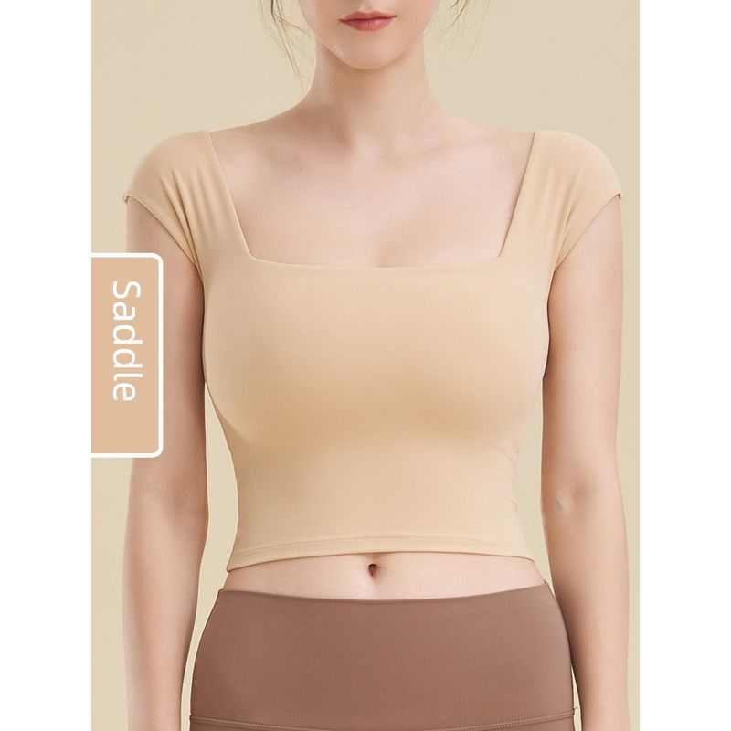 

Sports Intimates Women s Summer Running Vest Anti-Shock and Anti-SAG Outwear Yoga Bra Pilates Professional Workout Top Saddle L