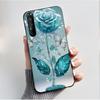 Hülle für Sony Xperia 1 II 1 III Luxus Mode Schmetterling Blume Schwarzes Silikon TPU Weiche Handyhülle für Sony 1II 1III Rückseite