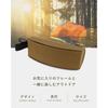 Sakae Large Sports Casual Eyeglasses Case with Hook Vertical Pouch L Black