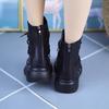 Hole Shoes Muffin and Fish Mouth Cool Boots Summer New Women's Straps British Style High-top Thick-soled Roman Sandals