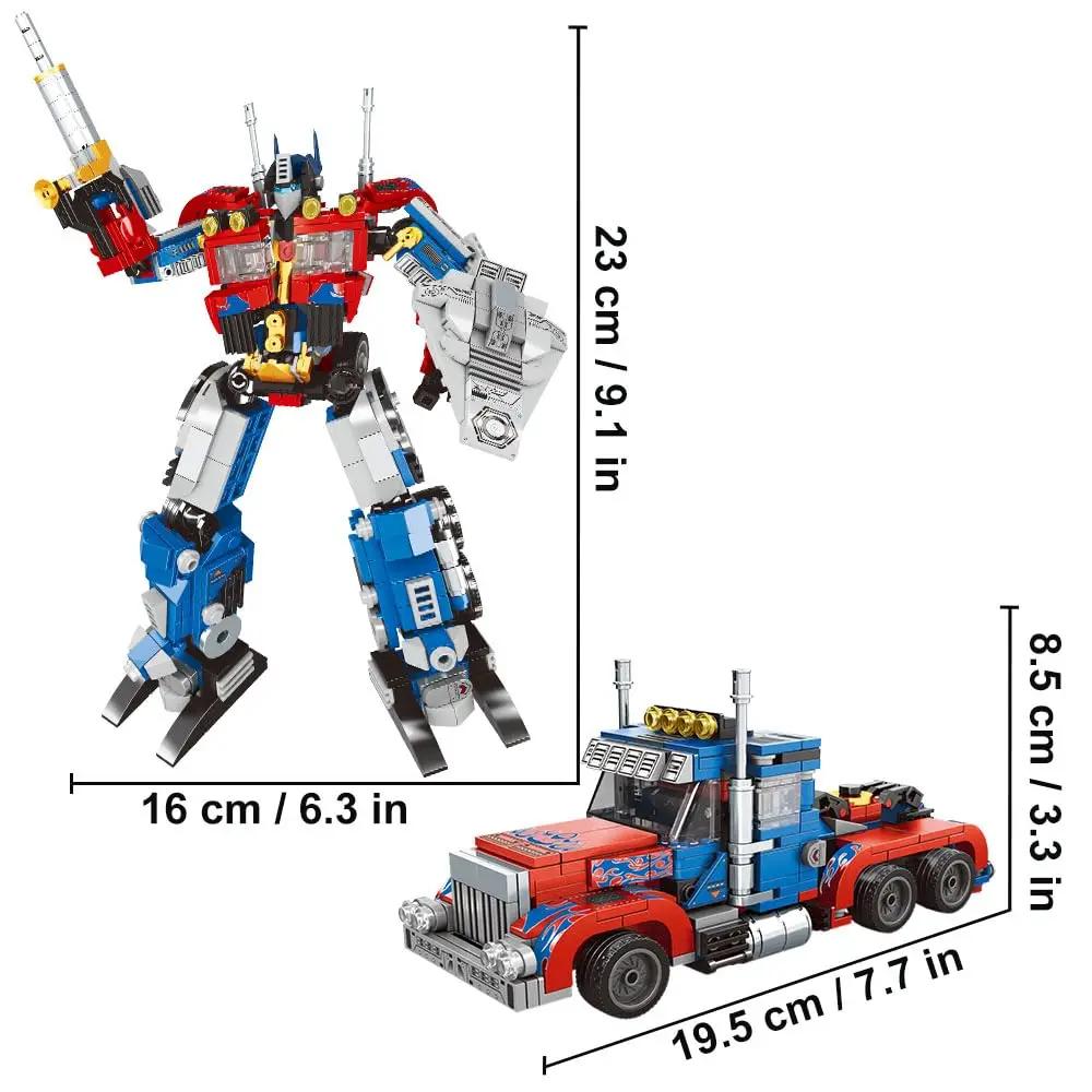 

Набор для сборки робота, в том числе 2 набора для сборки трансформирующегося робота, грузовик-солдат Overrun Soldier, строительные блоки для грузовика S