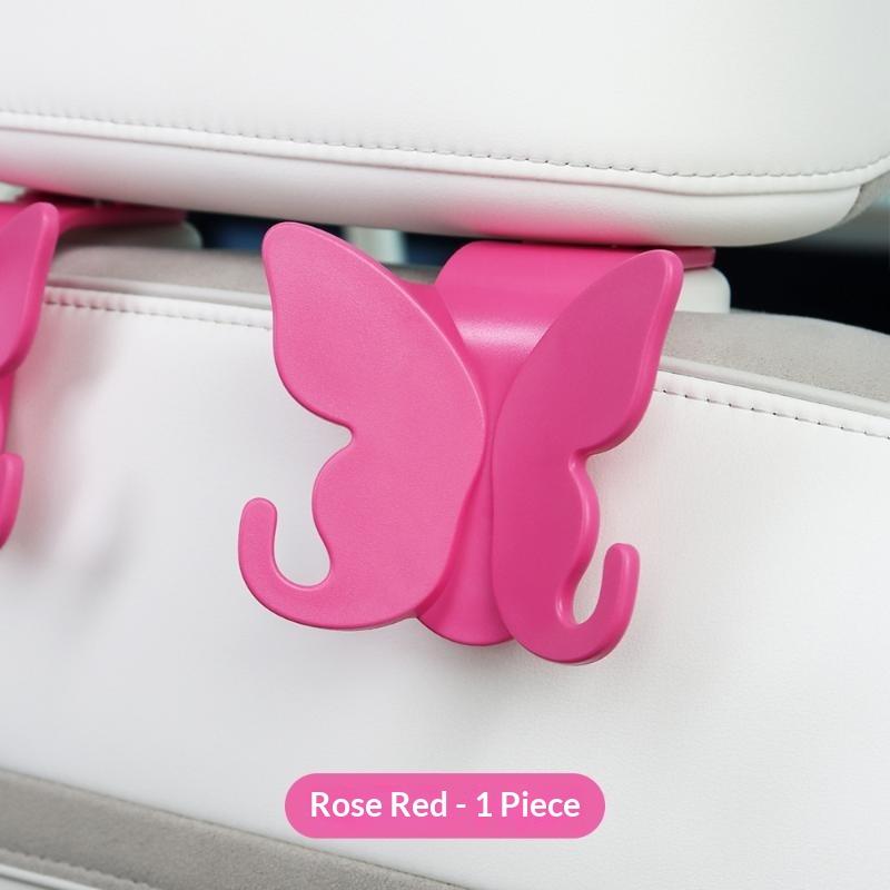 Butterfly Shaped Car Headrest Hooks Sturdy Build Easy Install For Hanging Bags Groceries Daily Trips
