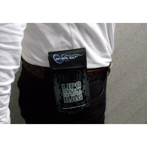 OPTION No.1 Lipo Safety Charging Bag S (with Belt Holder) NO-289B-B