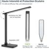 Lampe de Bureau LED - LEPRO - 9.2W - 72 LEDs - 750LM - 5 Modes de Couleur - Noir