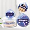 Sweetpourin - Set of 2: Denim Print Droplet Powder Puff (Various Designs)