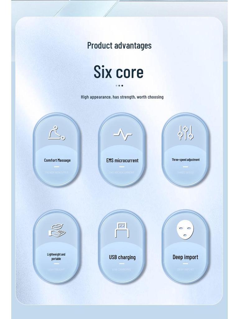 Microcurrent Beauty Device: Wrinkle Reduction, Face Slimming, Lifting & Firming Facial Massager, Skin Cleansing & Tenderizing