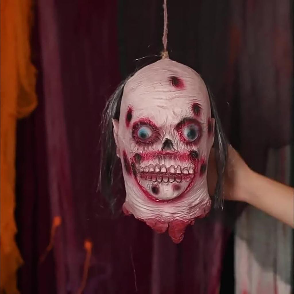 Halloween Hanging Head Alien Head Scar Blood