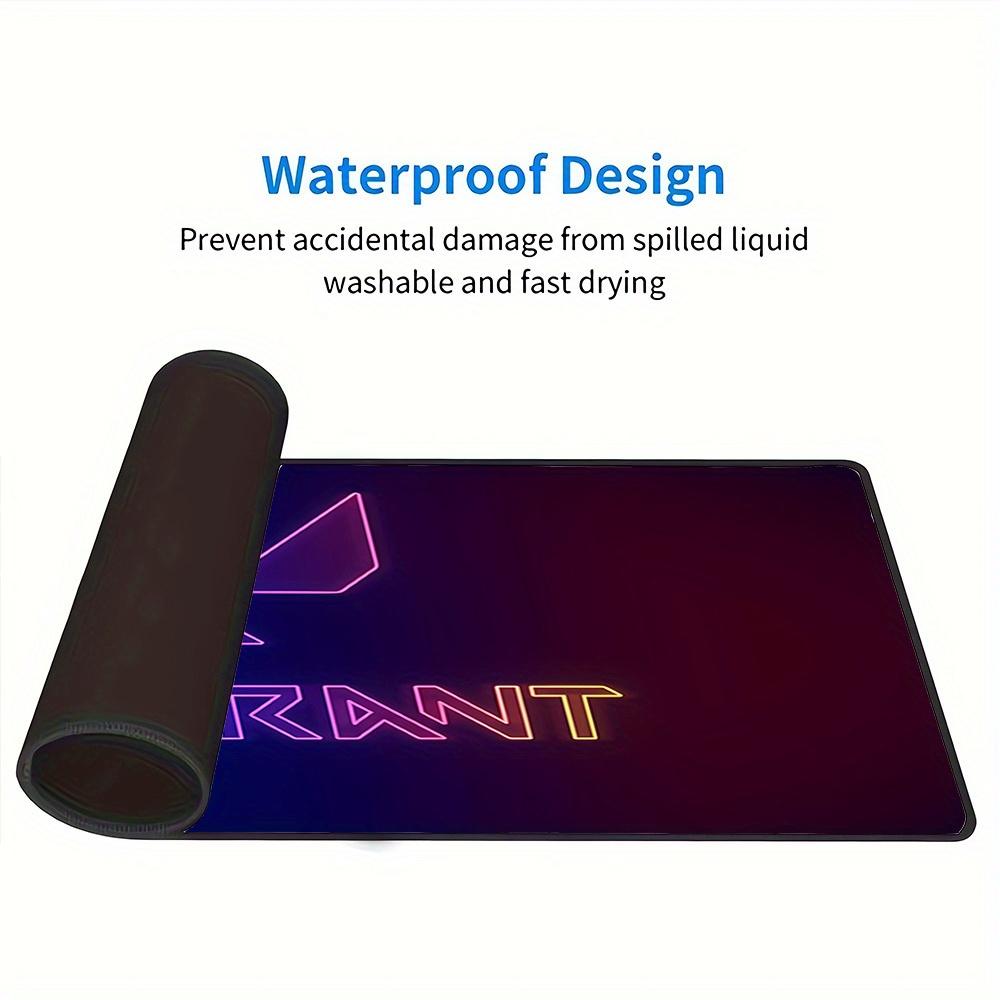 1pc Large Gaming Mouse Pad, UV Reactive Non-Slip Desk Mat, Washable PolyesterValorant, Neon, Special Warfare HeroesComputer Pad with Vibrant