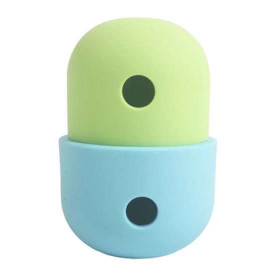 Treat Dispenser Toy Rolling Dog Food Dispenser Silicone Slow Feeder Interactive Dog A