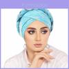 Cappello foulard da donna in maglia di poliestere tie-dye con design traspirante per uso casual