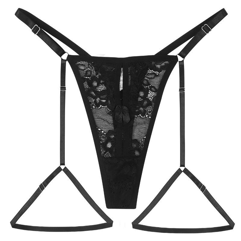 Lingeries Sexy Hot Lace Thong Perspective Tempting Hot Strap Adjustable Sexy Ladies Underwear Adult Female Lingerie to Catch Sex