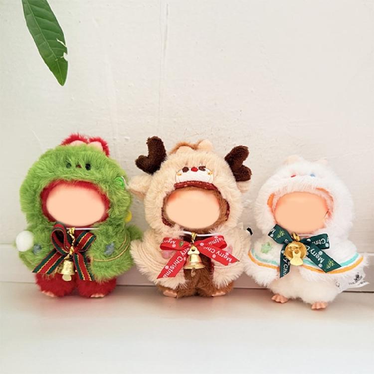 Seasonal Doll Cape For 10cm Mini Anime Figure Doll Soft Washable Fabric Christmas Outfit Anime Doll Decoration