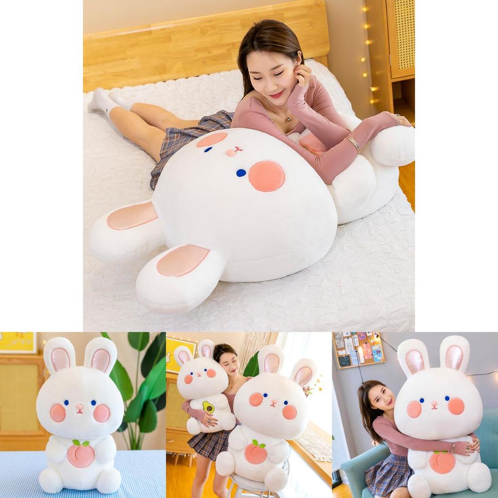 Adorable Cartoon Fruit Plush Rabbit Stuffed Toy For Girls Birthday Gift Pillow