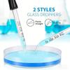 20 Stück Labor-Flüssigkeitspipetten 1 ml Klare Glas-Messpipetten mit Weichen Gummiköpfen zur Messung von Ölflüssigkeiten