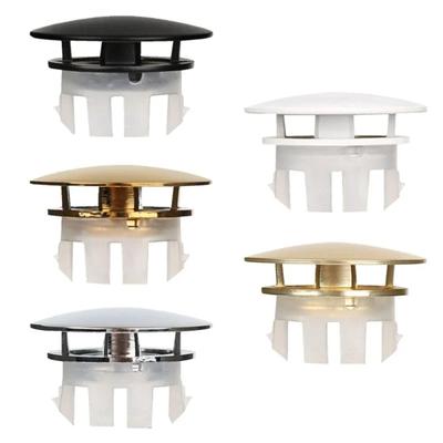 Copper Sink Overflow Cover Trim Ring Hole Cap Wash Basin Round Double Layer Overflow Plug TubDrain Stopper Kitchen Bathroom