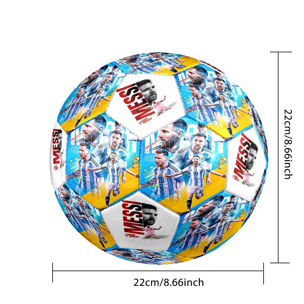 Messi 10 Number Football Soccer Ball Size 5 Football Machinestitched Indooroutdoor Universal Football Unique Gift For Soccer Lovers