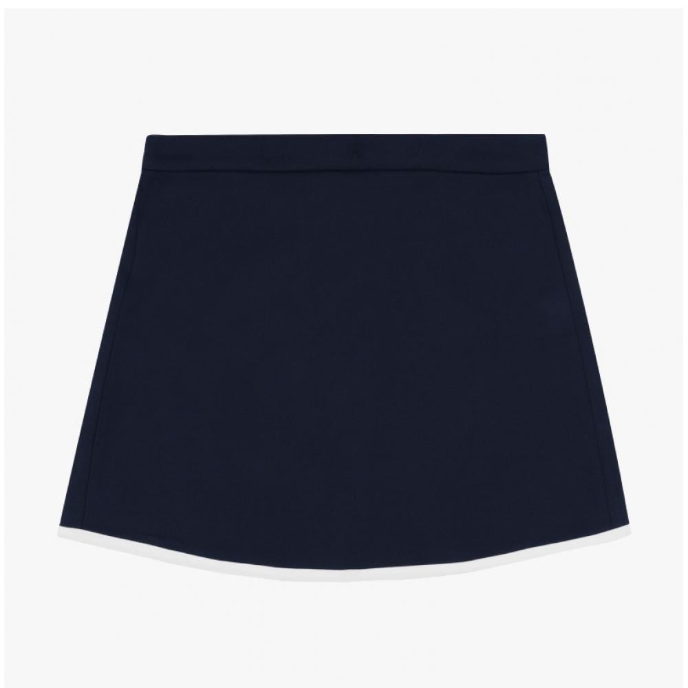 Sporty   Rich Sk009S408Sn Serif  Serif  Logo Wrap Women S Skirt