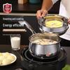 HOCUF H 304 Stainless Steel Thickened Three-Layer Milk Pot