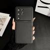 Solid Color Matte Soft TPU Border Artificial Leather Phone Case For Samsung S26Ultra S24 S25 Ultra Plus FE Shockproof Back Cover