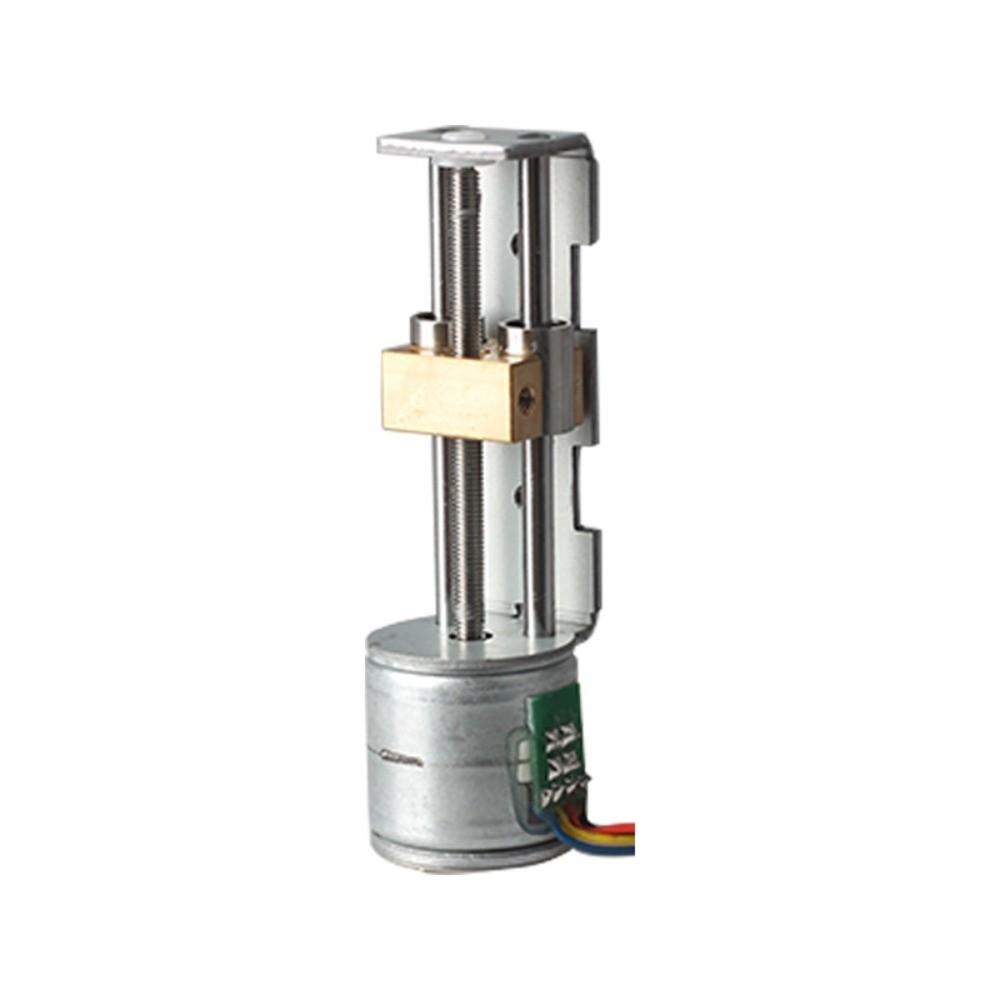 2-Phase 4-Wire Stepper Motor Linear Actuator Planetary Reducer Stepper Motor with Gearbox Mini Linear Slide Rail Stroke 34mm