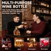 350ML Weinkaraffe Flasche, Kristall Whisky Karaffe, Handgeblasene Whiskey Gläser Karaffen, Weinkaraffe Versiegelte Flasche für Geschenk Heimbar Dekoration