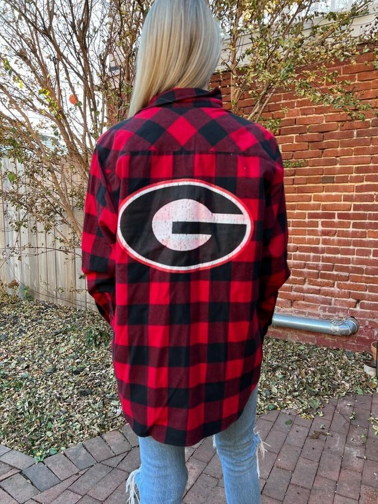 Georgia Bulldogs Flannel Georgia Bulldogs Shirt Women039s S-3X Unisex T-Shirt XXL