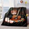 Ed Musik Gitarre Decke Flanelldecke für Bett, Sofa, Camping, Wandern, Picknick Zubehör, Geschenk für Familie Fan Geschenke